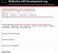 The Reflective ADI Development Log Template