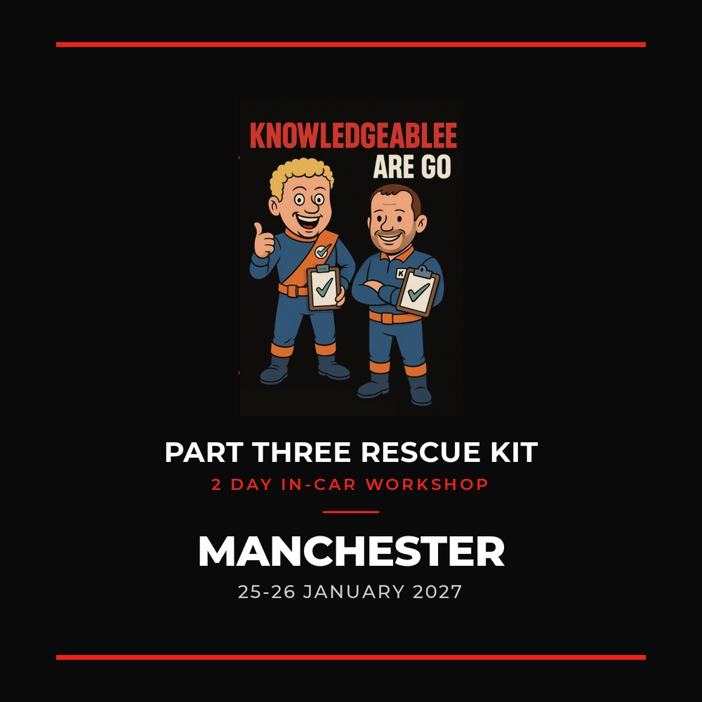 Manchester Rescue KIT Workshop - Monday 25 & Tuesday 26 January 2027