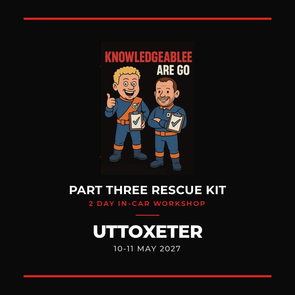 Part 3 Rescue workshop Uttoxeter, 10 and 11 May 2027